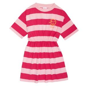 WYNKEN Pop Pink/Magent‎ Wide Stripe Dress